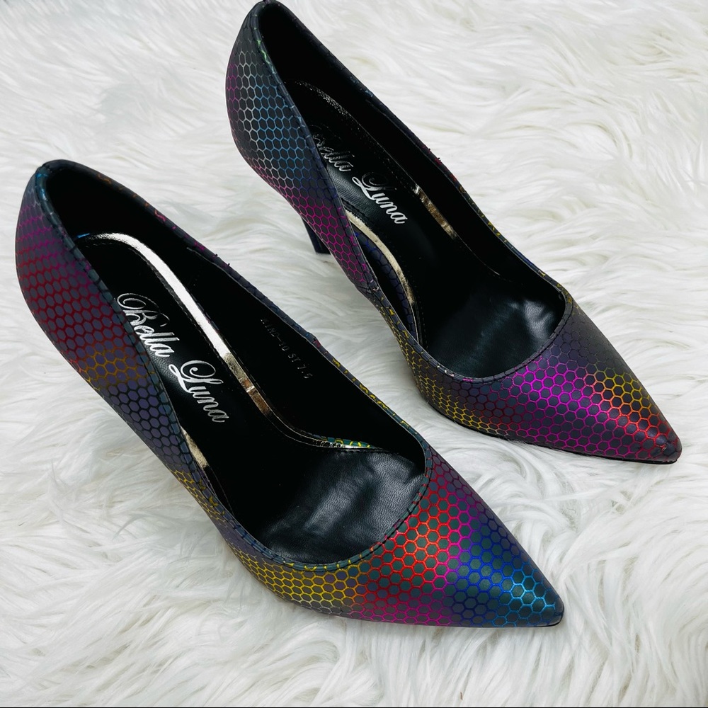 Multi black iridescent pump - Picture 4 of 9